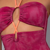 Costume Intero imbottito Cut-out Formentera - SANGRIA - FO52