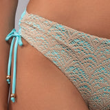 Bikini Francese Imbottito e Slip Coulisse Giamaica - ACQUA - GI05