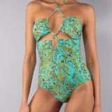 Costume Intero Imbottito Cut-out Malibu - ACQUA - MA52