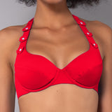 Reggiseno Francese Imbottito con Ferretto Madeira - ROSSO - MD25