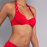 Reggiseno Francese Imbottito con Ferretto Madeira - ROSSO - MD25