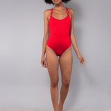 Costume Intero Olimpionico Madeira - ROSSO - MD51