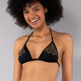 Triangolo Imbottito Micro-borchie Malibu - NERO - MJ20