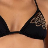 Triangolo Imbottito Micro-borchie Malibu - NERO - MJ20