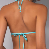 Triangolo Imbottito Micro-borchie Malibu - ACQUA - MJ20