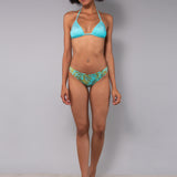 Triangolo Imbottito Micro-borchie Malibu - ACQUA - MJ20