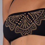 Fascia Imbottita Micro-borchie Malibu - NERO - MJ30