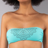 Fascia Imbottita Micro-borchie Malibu - ACQUA - MJ30