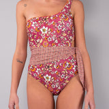 Costume Intero Monospalla Imbottito Tahiti - SANGRIA - TA53