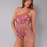 Costume Intero Monospalla Imbottito Tahiti - SANGRIA - TA53