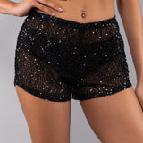 Shorts Paillettes - NERO - DA62