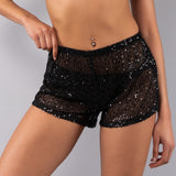 Shorts Paillettes - NERO - DA62