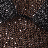 Abito Corto Paillettes - NERO - DA81