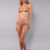 Bikini Triangolo Imbottito e Tanga Animalier - ZEBRA MULTICOLOR - GF00