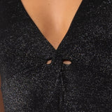 Costume Intero Sgambato Glitter - NERO - MO50