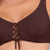 Triangolo con Ferretto Invisibile Charmes - MOKA - CH01