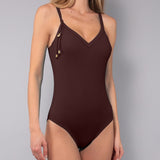 Costume Intero Imbottito Charmes - MOKA - CH23
