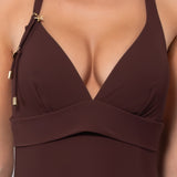 Costume Intero Imbottito - MOKA - CH25