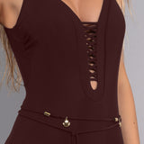 Costume Intero Ferretto Invisibile Charmes - MOKA - CH27