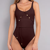 Costume Intero Olimpionico - MOKA - CH28