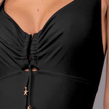 Costume Intero con Ferretto Invisibile Charmes - NERO - CH29