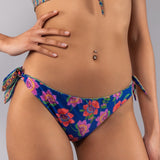 Slip Annodato Double Fiore - BLU - FE12