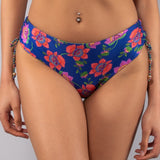 Slip con Coulisse Double Fiore - BLU - FE14