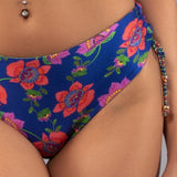 Slip con Coulisse Double Fiore - BLU - FE14