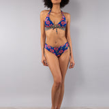 Slip con Coulisse Double Fiore - BLU - FE14