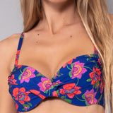Reggiseno Francese Ferretto Invisibile Fiore - BLU - FE19