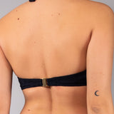 Triangolo con Ferretto Invisibile Jacquard - NERO - GJ01