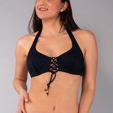 Triangolo con Ferretto Invisibile Jacquard - NERO - GJ01