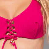 Triangolo con Ferretto Invisibile Jacquard - FUXIA - GJ01