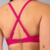 Reggiseno Imbottito con Ferretto Jacquard - FUXIA - GJ02