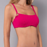 Top con Ferretto Jacquard - FUXIA - GJ04