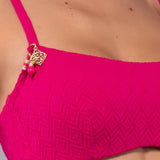 Top con Ferretto Jacquard - FUXIA - GJ04
