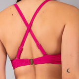 Triangolo con Ferretto Invisibile Jacquard - FUXIA - GJ18