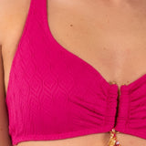 Triangolo con Ferretto Invisibile Jacquard - FUXIA - GJ18