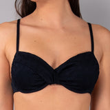 Reggiseno Francese con Ferretto Jacquard - NERO - GJ19