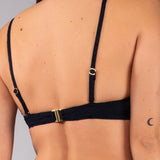 Reggiseno Francese con Ferretto Jacquard - NERO - GJ19