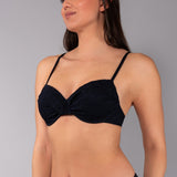 Reggiseno Francese con Ferretto Jacquard - NERO - GJ19