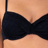 Reggiseno Francese con Ferretto Jacquard - NERO - GJ19