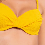 Reggiseno Francese con Ferretto Jacquard - GIALLO - GJ19