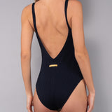 Costume Intero Imbottito Jacquard - NERO - GJ23