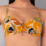 Reggiseno Imbottito con Ferretto Tropical - NERO - TL02