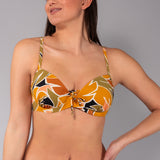 Reggiseno Imbottito con Ferretto Tropical - NERO - TL02
