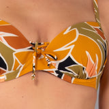 Reggiseno Imbottito con Ferretto Tropical - NERO - TL02