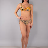 Reggiseno Imbottito con Ferretto Tropical - NERO - TL02