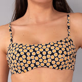 Top con Ferretto Invisibile Tropical - NERO - TL04