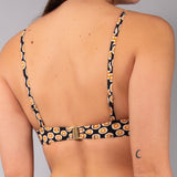 Reggiseno Francese con Ferretto Invisibile Tropical - NERO - TL19